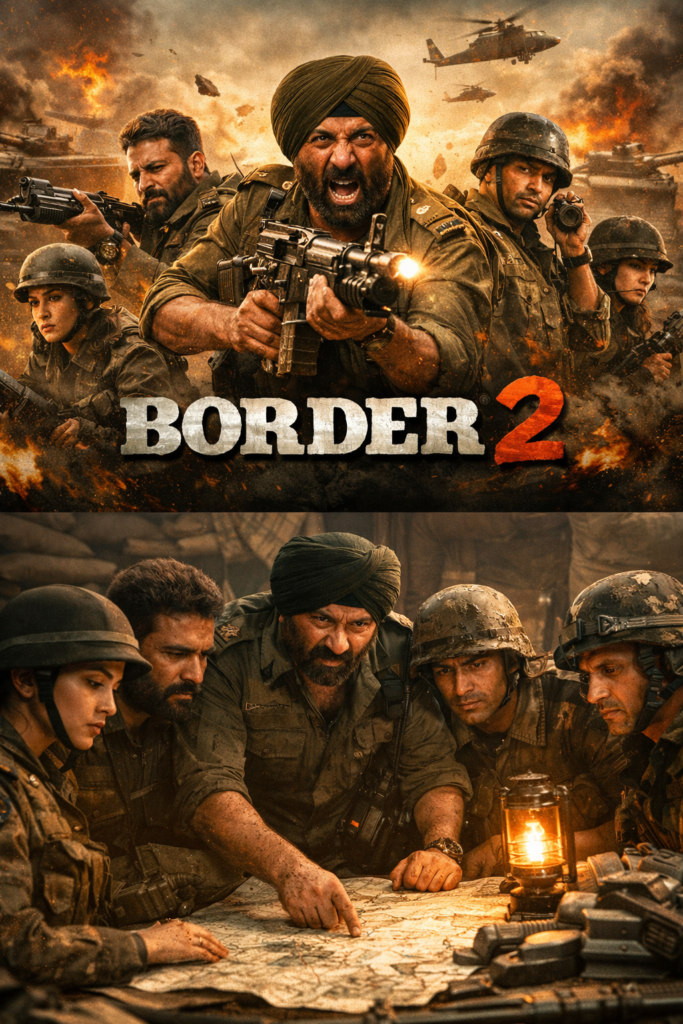 बॉर्डर 2 हाल ही में रिलीज हुई नई फिल्म है जिसके मुख्य किरदार में सनी देओल है।