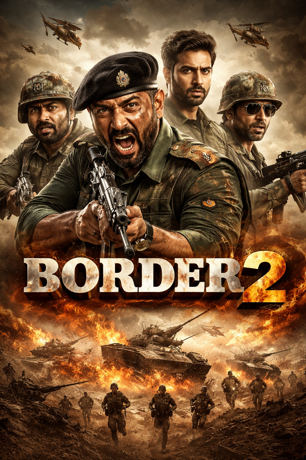 बॉर्डर 2 सनी देओल की 2026 की नई फिल्म है, जो हाल ही में रिलीजहुई है।