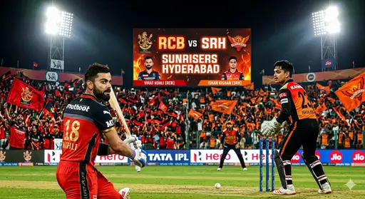 विराट कोहली ने 38 गेंद पर 69 रन बनाकर आरसीबी को जबरदस्ती जीत दिलाई।