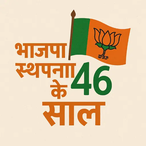 आज भारतीय जनता पार्टी अपना 46वां स्थापना दिवस मना रही है।