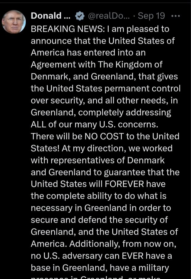 Donald Trump's company signs major deal with Denmark over Greenland 